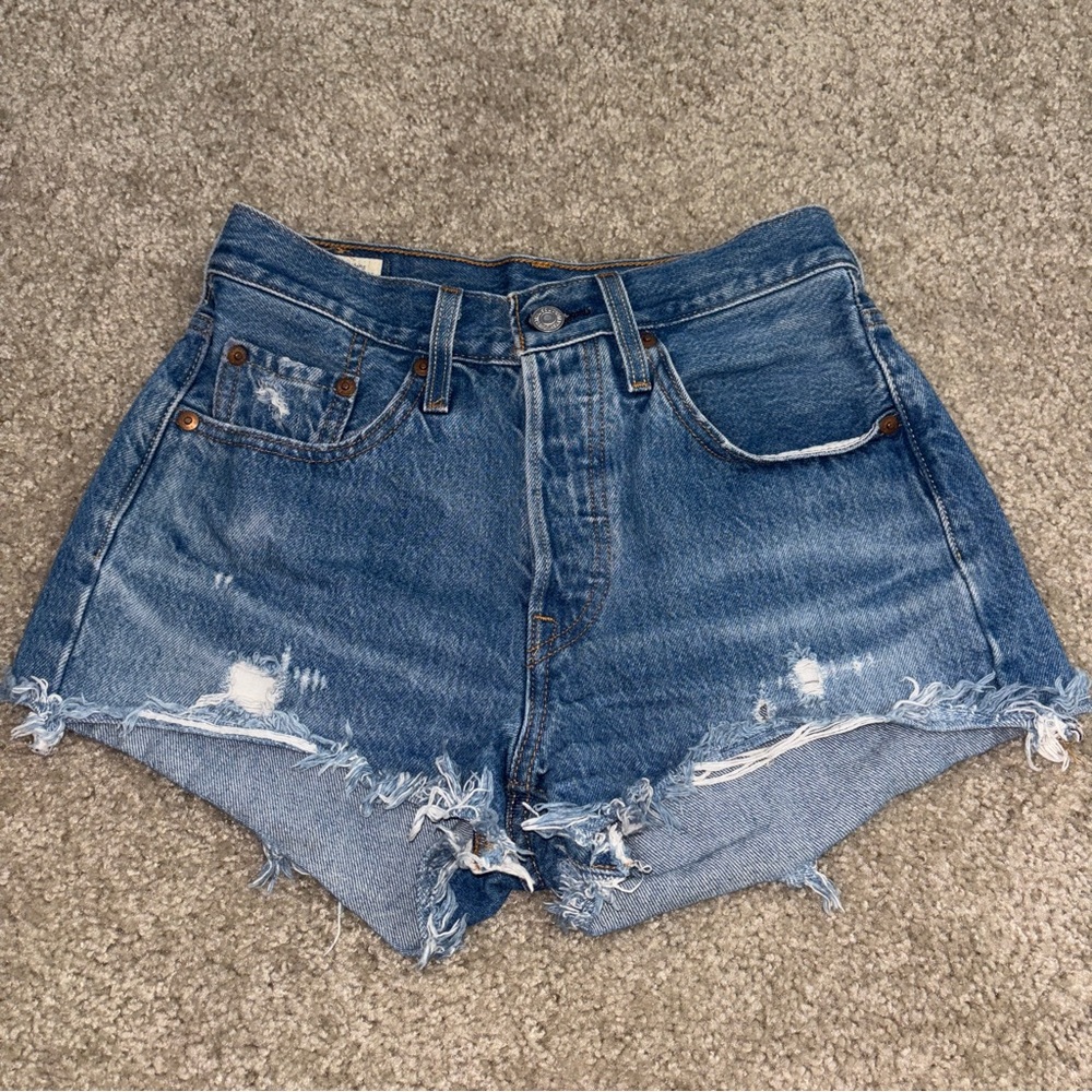 Denim Distressed Women Shorts